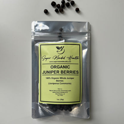 Juniper Berries 100% Pure Organic Whole Dried (Juniperus Communis)