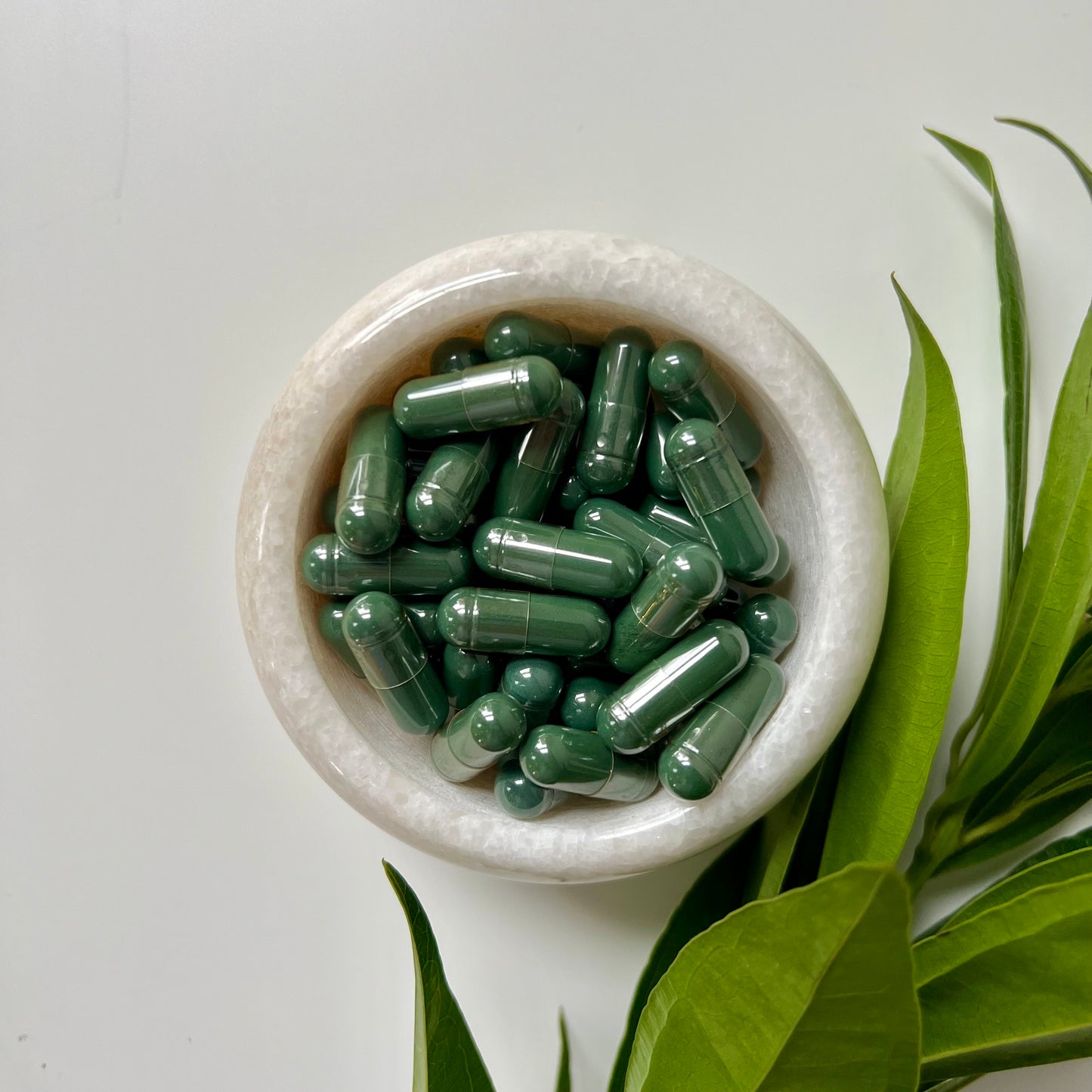 Spirulina Capsules 600 mg Organic Blue Green