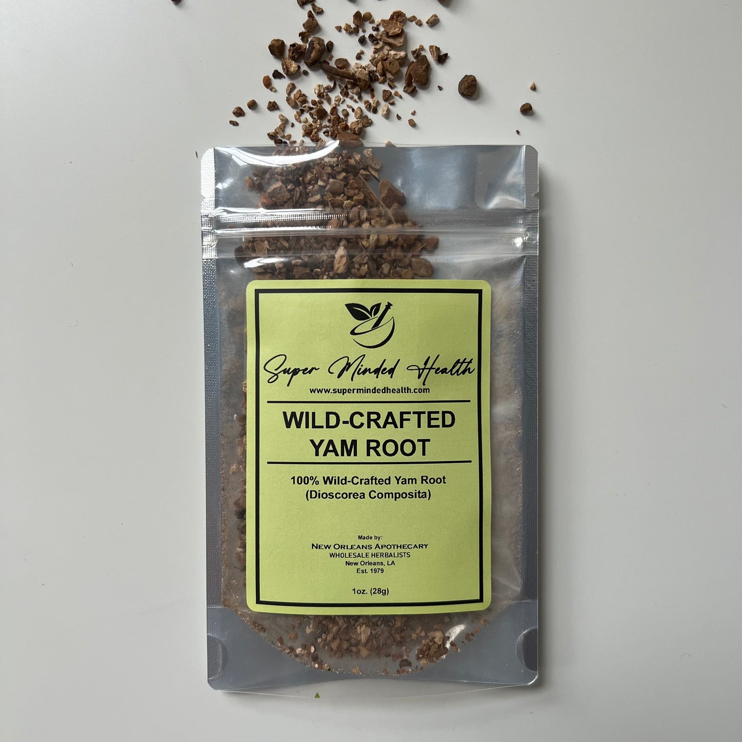 Yam Roots 100% Wild Crafted Dried Cut And Sifted (Dioscorea Composita)