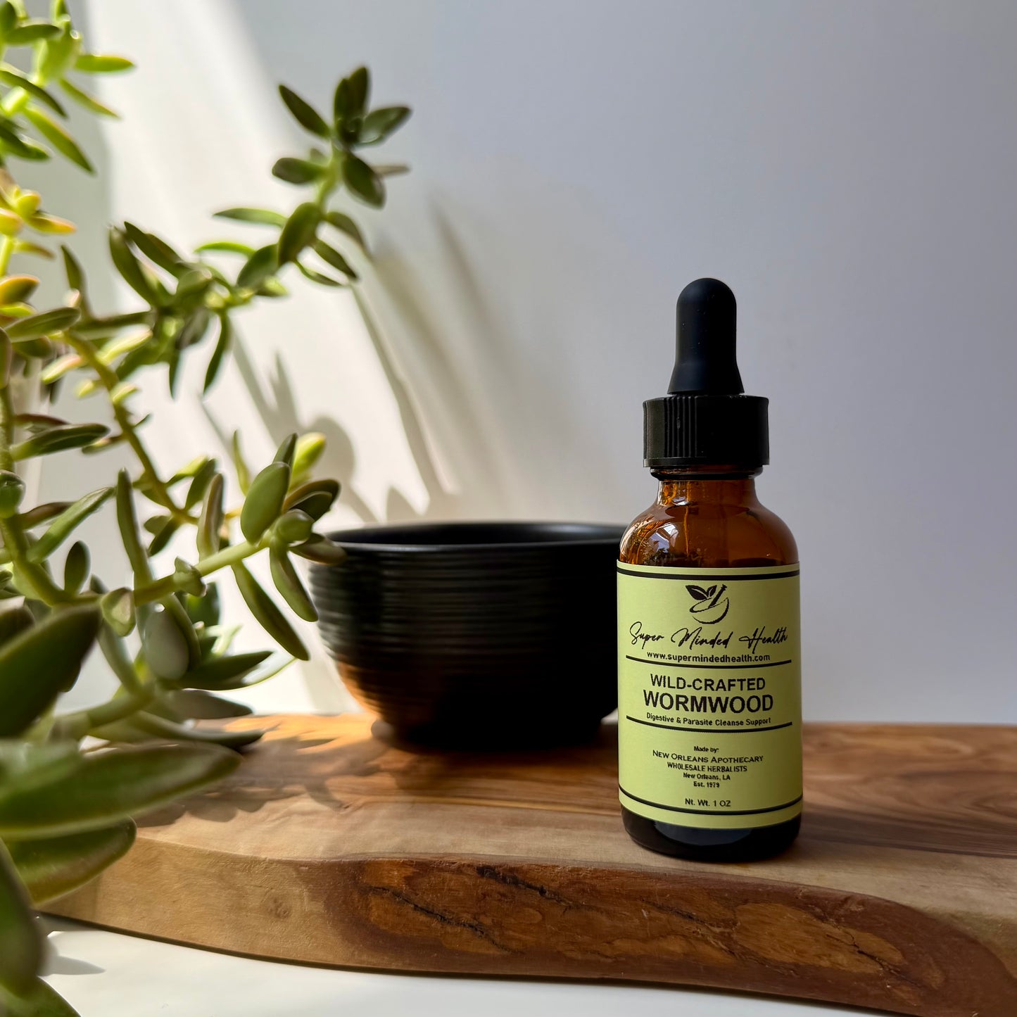 Wormwood Tincture | Wild-Crafted Artemisia Absinthium | Digestive and Parasite Cleanse