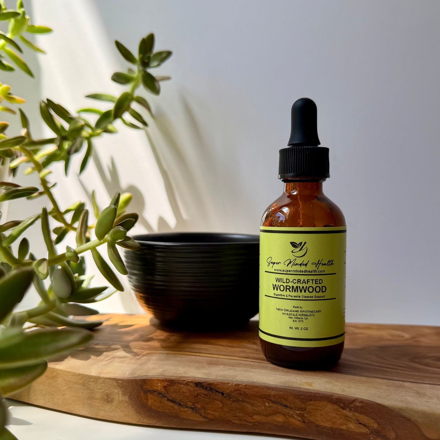 Wormwood Tincture | Wild-Crafted Artemisia Absinthium | Digestive and Parasite Cleanse