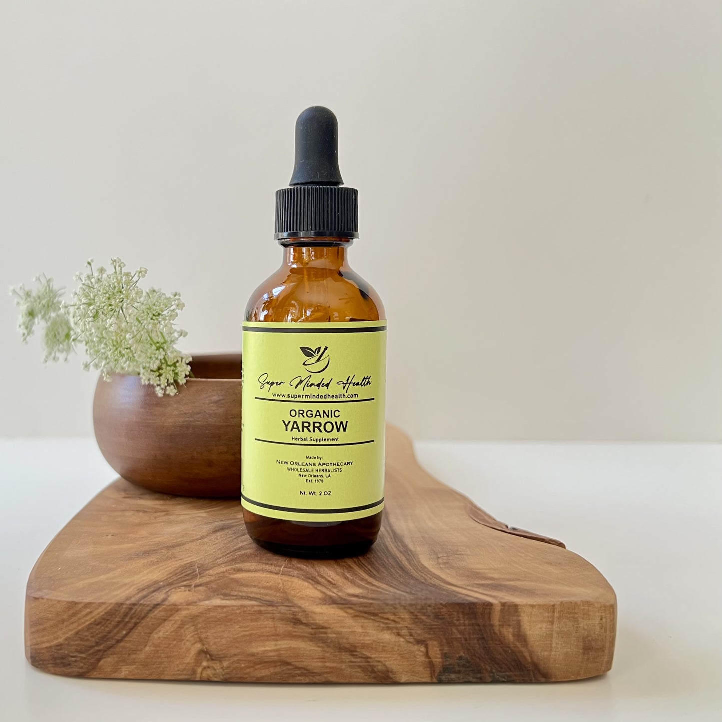 Yarrow Tincture | Organic Achillea Millefolium | Anxiety Relief