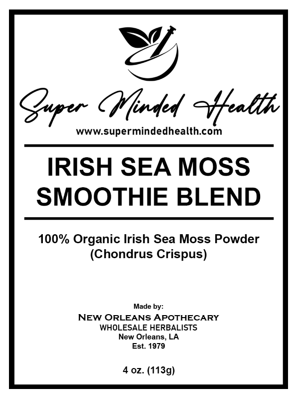 Irish Sea Moss Smoothie Blend | Organic Powder | Chondrus Crispus